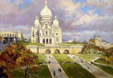 風景 Painting - EC パリの聖心